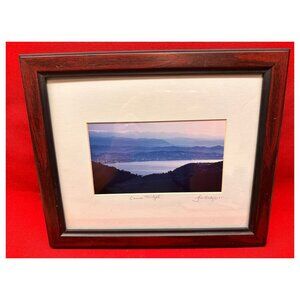 "Cannes Twilight" Jim Hinchy 1997 SIGNED Photo Art Print Framed Matted ~11-5/8"w